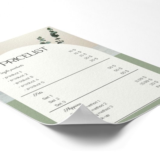 Preisstichprobe Poster (Ecke)