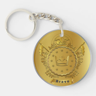 Preisträger Gold Silber Auszeichnung Personalisier Schlüsselanhänger