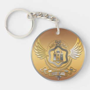 Preisträger Gold Silber Auszeichnung Personalisier Schlüsselanhänger