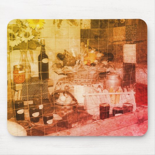 Preisträger produzieren Vintag Schwarz/Weiß Mousepad (Vorne)