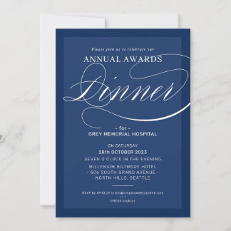 PREISVERLEIHUNG Abendessen Geschäftsevent elegant Einladung