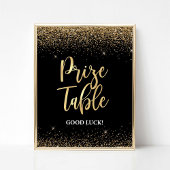 Preisverleihung Black & Gold Glitzer Confetti Poster