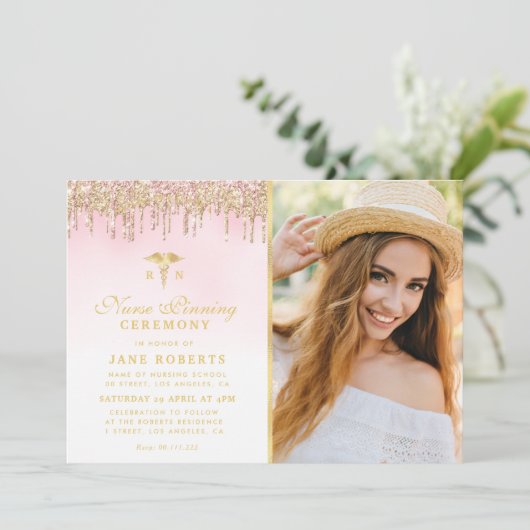 Preisverleihung der Goldene Glitzer Einladung (Stehend Vorderseite)