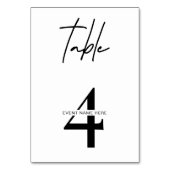 Preisverleihung der Modernen Tischnummer Black & W (Rückseite)