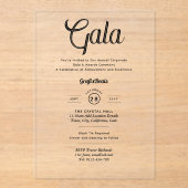 Preisverleihung für die Acrylic Clear Corporate Ga Acryleinladungen (Vorderseite)