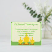 Preisverleihung oder Party Einladung (Stehend Vorderseite)