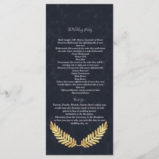 Preisverleihung zum Golden Frame Navy-Back-Program Programm (Rückseite)