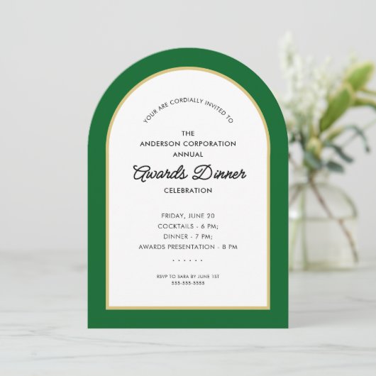 Preisverleihungsbörse Einladung (Stehend Vorderseite)