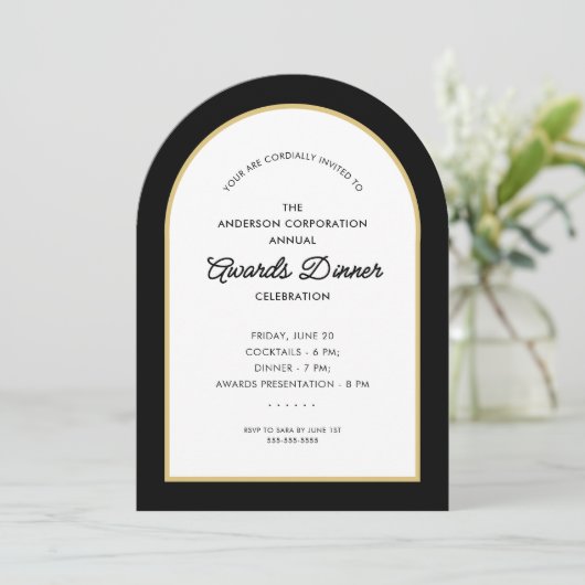 Preisverleihungsbörse Einladung (Stehend Vorderseite)