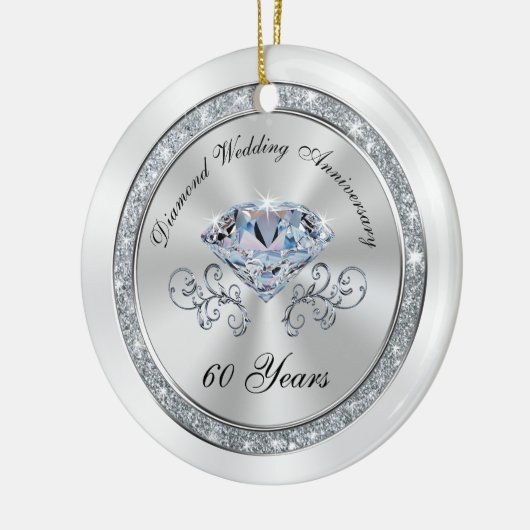Preiswert 60 Jahre Jubiläum Ornament BULK oder kau (Links)
