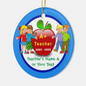 preiswerte 2 Sided Teacher Ornamente Personalisier (Links)