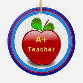 preiswerte 2 Sided Teacher Ornamente Personalisier (Hinten)