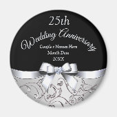 Preiswerte Gastgeschenke zum 25. Hochzeitstag Magnet (Vorne)