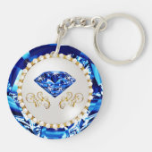 Preiswerte Geschenke zum 45. oder 65. Hochzeitstag Schlüsselanhänger (Rückseite)