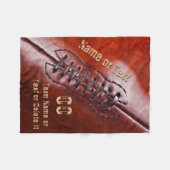Preiswerte Personalisierte Fußballdecke, 3 Text Fleecedecke (Vorderseite (Horizontal))