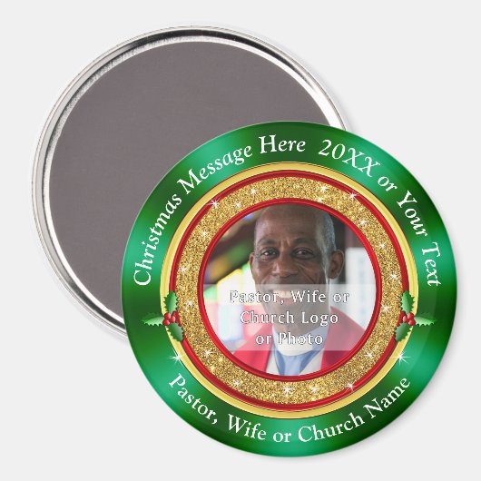 Preiswerte Weihnachtsgeschenke für Kirchenmitglied Magnet (Vorderseite/Rückseite)