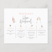 preiswertes Watercolor Cocktail Champagner Flyer (Vorne)