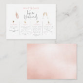 preiswertes Watercolor Cocktail Champagner Mitteilungskarte (Vorne/Hinten)