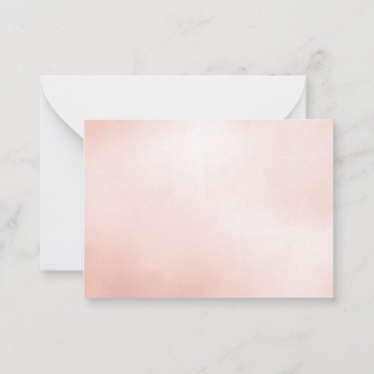 preiswertes Watercolor Cocktail Champagner Mitteilungskarte (Rückseite)