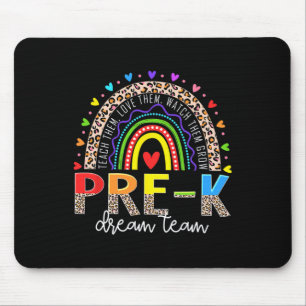 Prek Dream Team Leopard Rainbow Lehrer Team Byck Mousepad