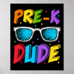 Prek Pre-k Typ Sungles erster Tag zurück nach Scho Poster