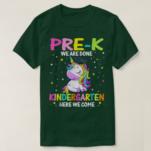 Prek wir sind Kindergarten hier kommen Girls G T-Shirt (Design vorne)