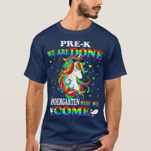 PreK Wir sind Kindergarten hier kommen Kid Uni T-Shirt