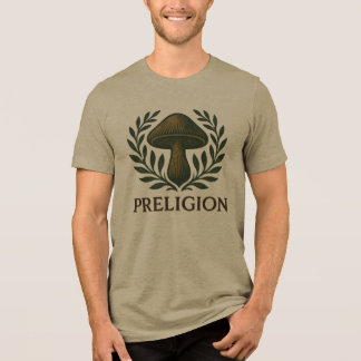 PRELIGION braunes T-Shirt mit braunem Preligion-Lo Tri-Blend Shirt