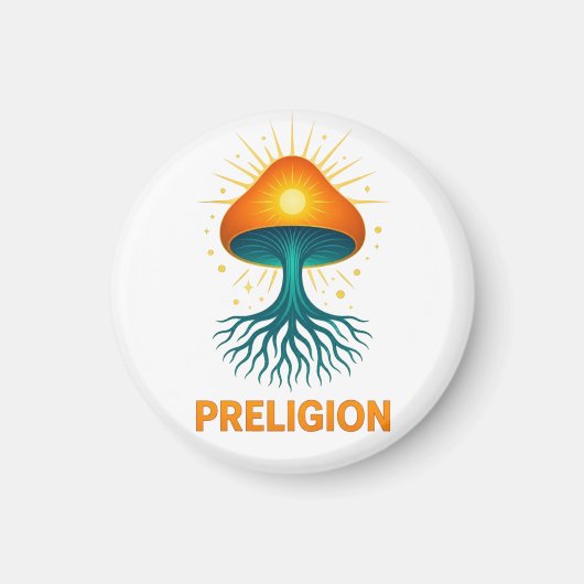 Preligion - Pilz-Logo Magnet (Vorne)