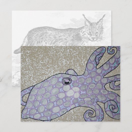 Prema Pusa Octopus Postkarte (Vorne/Hinten)