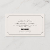 Premade Acorn Logo Ivory Professional Visitenkarte (Rückseite)
