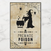 Premade Poison Funny Halloween Party Soda Labels Lebensmitteletikett (Einzelnes Label)