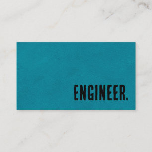 Premier Blau-Kunstleder-Ingenieur Visitenkarte