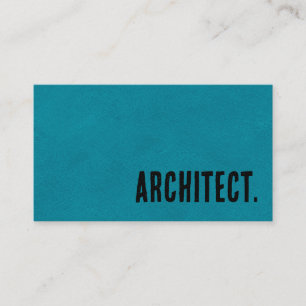 Premier Blue Imitats Leather Architect Visitenkarte