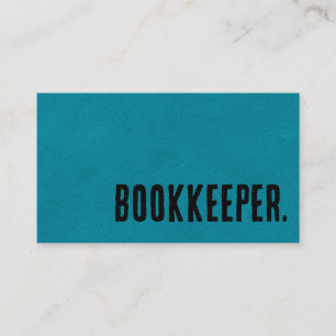Premier Blue Imitats Leather Bookkeeper Visitenkarte