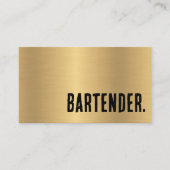 Premier Imitats Gold Barkeeper Visitenkarte (Vorderseite)
