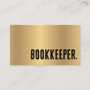 Premier Imitats Gold Bookkeeper Visitenkarte