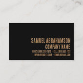 Premier Imitats Gold Life Coach Visitenkarte (Rückseite)