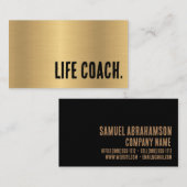 Premier Imitats Gold Life Coach Visitenkarte (Vorne/Hinten)