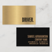 Premier Imitats Gold Metallic Driver Visitenkarte (Vorne/Hinten)