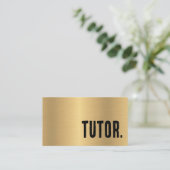 Premier Imitats Gold Tutor Visitenkarte (Stehend Vorderseite)