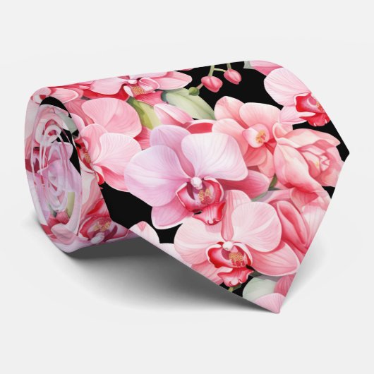 Premier Pink Orchid Formal Neck Tie Krawatte (Gerollt)