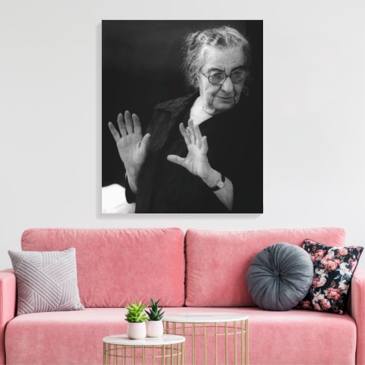 Premierminister Golda Meir Leinwanddruck (Insitu (Wohnzimmer))