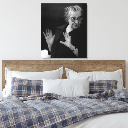 Premierminister Golda Meir Leinwanddruck (Insitu (Schlafzimmer))