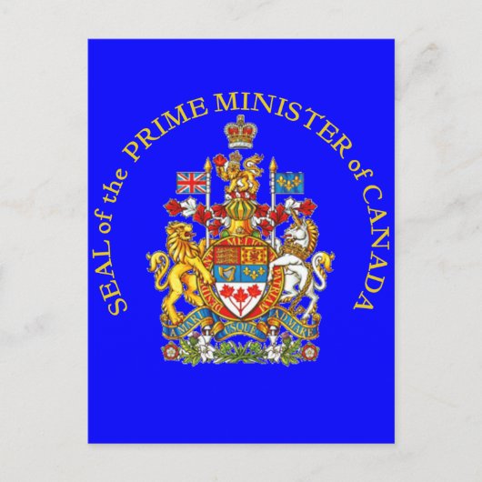Premierminister Kanadas Postkarte (Vorderseite)