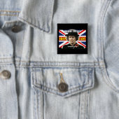 Premierminister Margaret Thatchers Button (Beispiel)