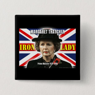 Premierminister Margaret Thatchers Button
