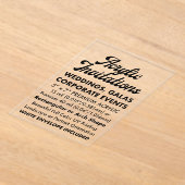 Premium 40 ml klare, akryllische Aufforderung Acryleinladungen (Ablage )