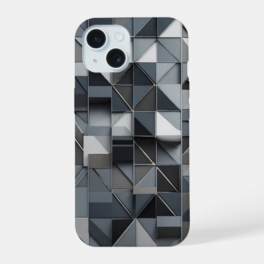 Premium-Abstrakt iPhone 15 Hülle (Rückseite)