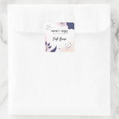 Premium Abstrakt Soy Candle Labels Quadratischer Aufkleber (Tasche)